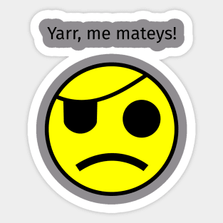 Pirate Moji Yarr Sticker